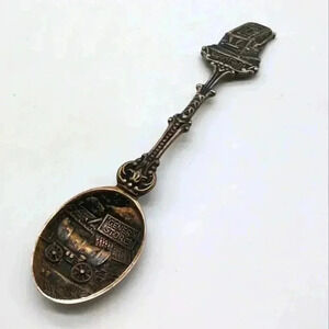 Boomtown General Store Sterling Silver Engraved Spoon  Dai.45 Holland
